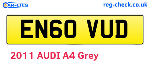 EN60VUD are the vehicle registration plates.