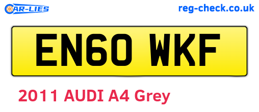 EN60WKF are the vehicle registration plates.