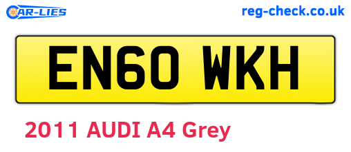 EN60WKH are the vehicle registration plates.