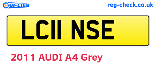 LC11NSE are the vehicle registration plates.