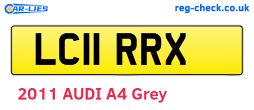 LC11RRX are the vehicle registration plates.