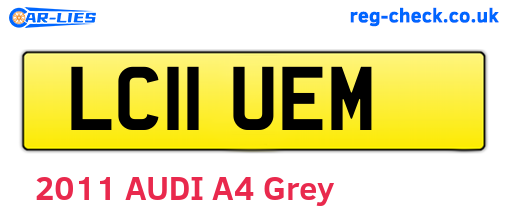 LC11UEM are the vehicle registration plates.