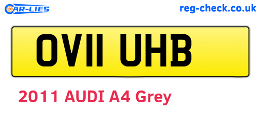 OV11UHB are the vehicle registration plates.