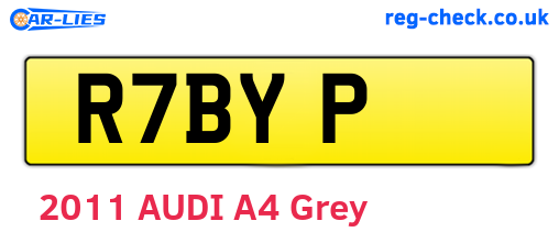 R7BYP are the vehicle registration plates.