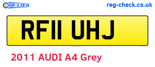 RF11UHJ are the vehicle registration plates.