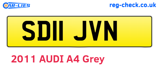 SD11JVN are the vehicle registration plates.