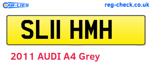 SL11HMH are the vehicle registration plates.