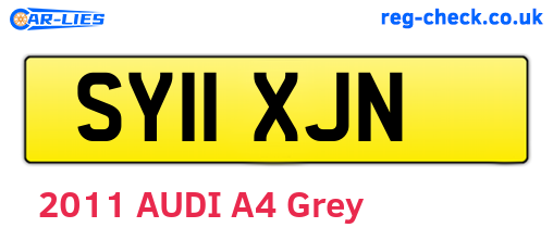 SY11XJN are the vehicle registration plates.