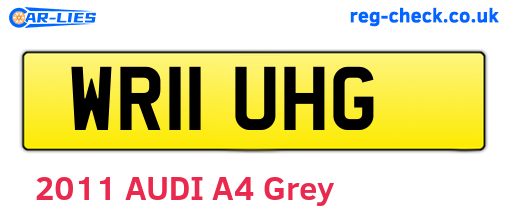WR11UHG are the vehicle registration plates.