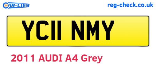YC11NMY are the vehicle registration plates.