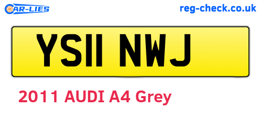 YS11NWJ are the vehicle registration plates.