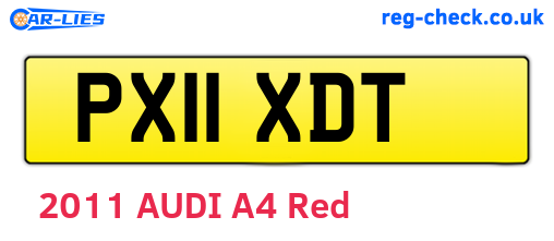 PX11XDT are the vehicle registration plates.