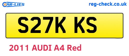 S27KKS are the vehicle registration plates.