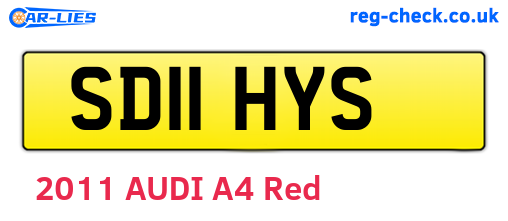SD11HYS are the vehicle registration plates.