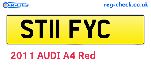 ST11FYC are the vehicle registration plates.