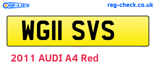 WG11SVS are the vehicle registration plates.