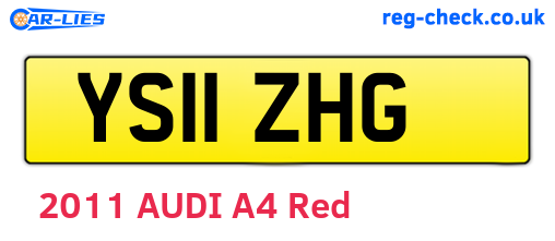 YS11ZHG are the vehicle registration plates.