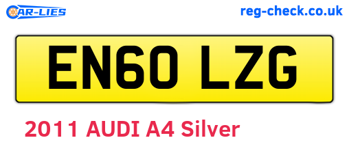 EN60LZG are the vehicle registration plates.
