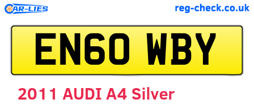 EN60WBY are the vehicle registration plates.