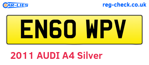 EN60WPV are the vehicle registration plates.