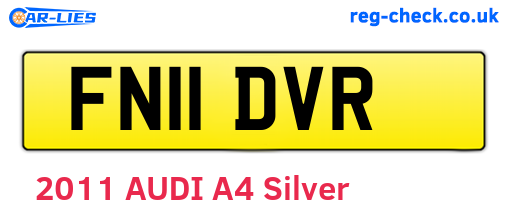 FN11DVR are the vehicle registration plates.