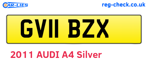 GV11BZX are the vehicle registration plates.