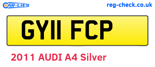 GY11FCP are the vehicle registration plates.