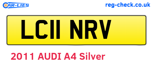 LC11NRV are the vehicle registration plates.