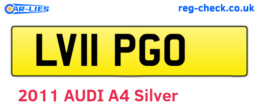 LV11PGO are the vehicle registration plates.
