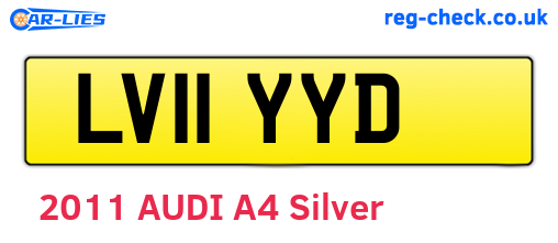 LV11YYD are the vehicle registration plates.