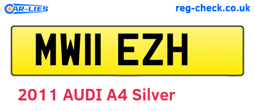 MW11EZH are the vehicle registration plates.