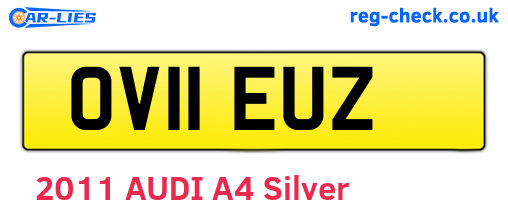 OV11EUZ are the vehicle registration plates.