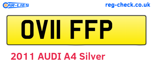 OV11FFP are the vehicle registration plates.