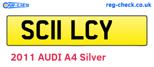 SC11LCY are the vehicle registration plates.