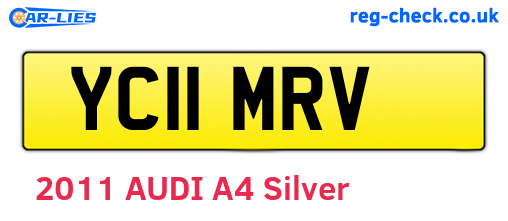 YC11MRV are the vehicle registration plates.