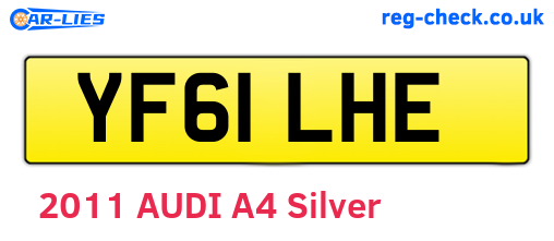 YF61LHE are the vehicle registration plates.