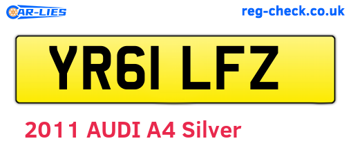 YR61LFZ are the vehicle registration plates.