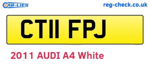 CT11FPJ are the vehicle registration plates.