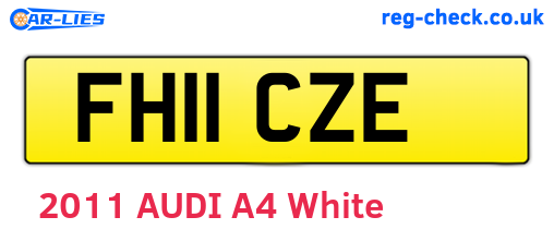 FH11CZE are the vehicle registration plates.