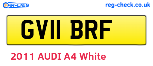 GV11BRF are the vehicle registration plates.