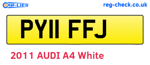 PY11FFJ are the vehicle registration plates.
