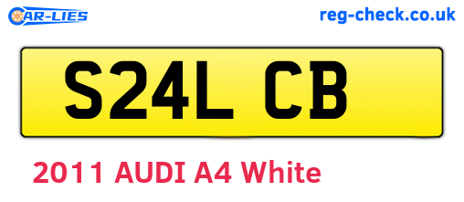 S24LCB are the vehicle registration plates.