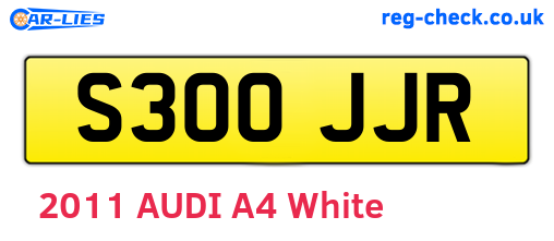 S300JJR are the vehicle registration plates.
