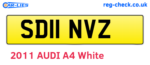 SD11NVZ are the vehicle registration plates.