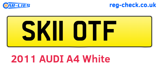 SK11OTF are the vehicle registration plates.