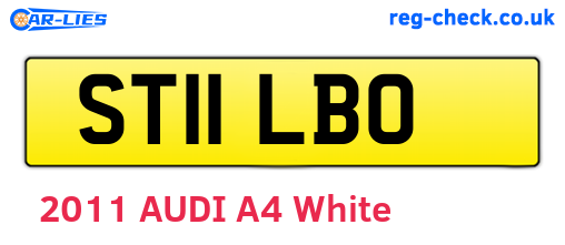 ST11LBO are the vehicle registration plates.