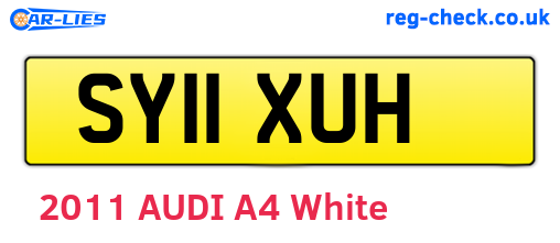SY11XUH are the vehicle registration plates.