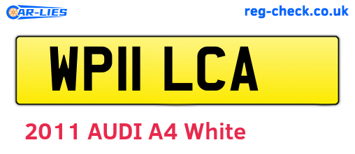 WP11LCA are the vehicle registration plates.