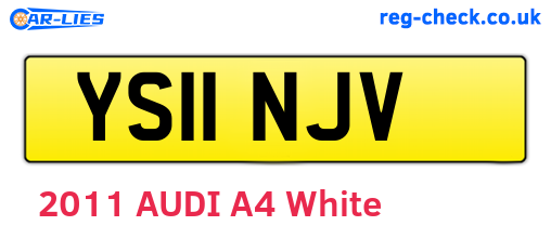 YS11NJV are the vehicle registration plates.