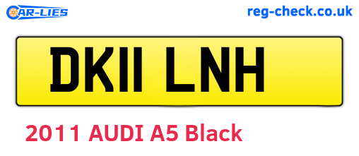 DK11LNH are the vehicle registration plates.
